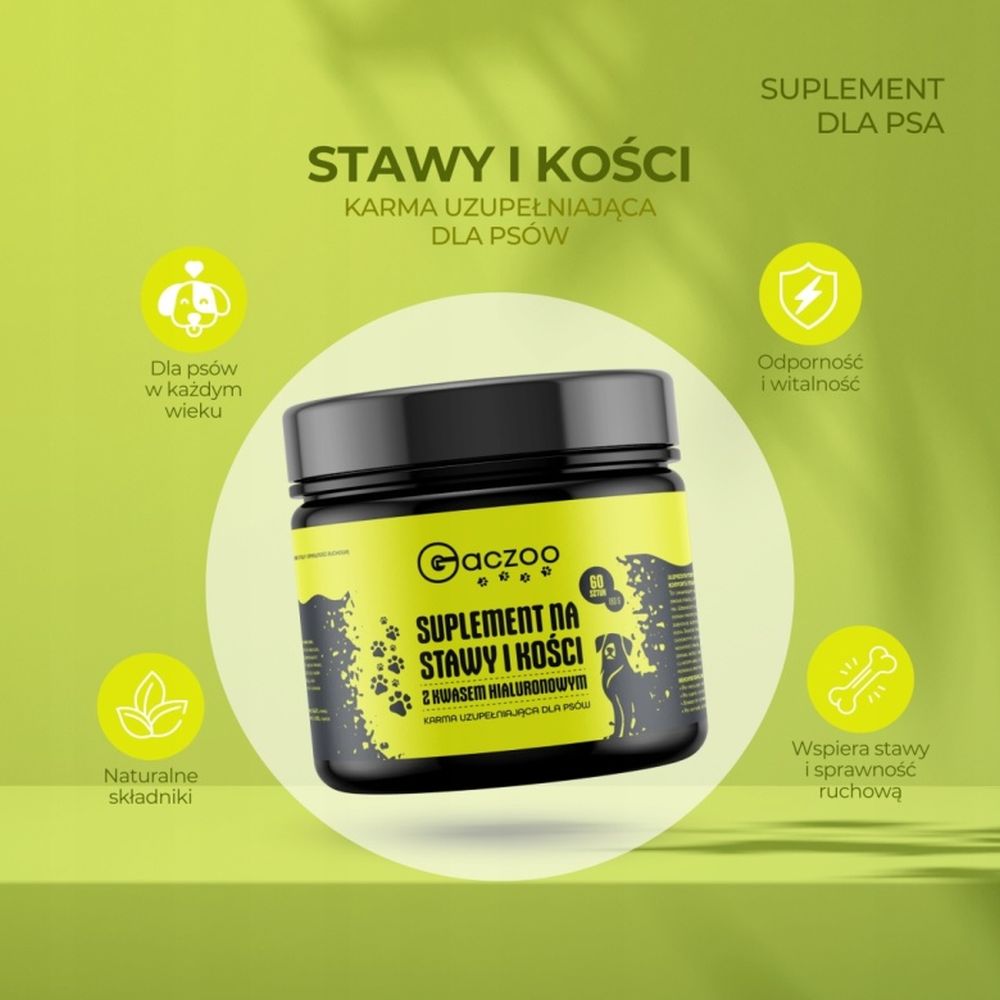 Gaczoo suplement dla psów na stawy i kości 180g